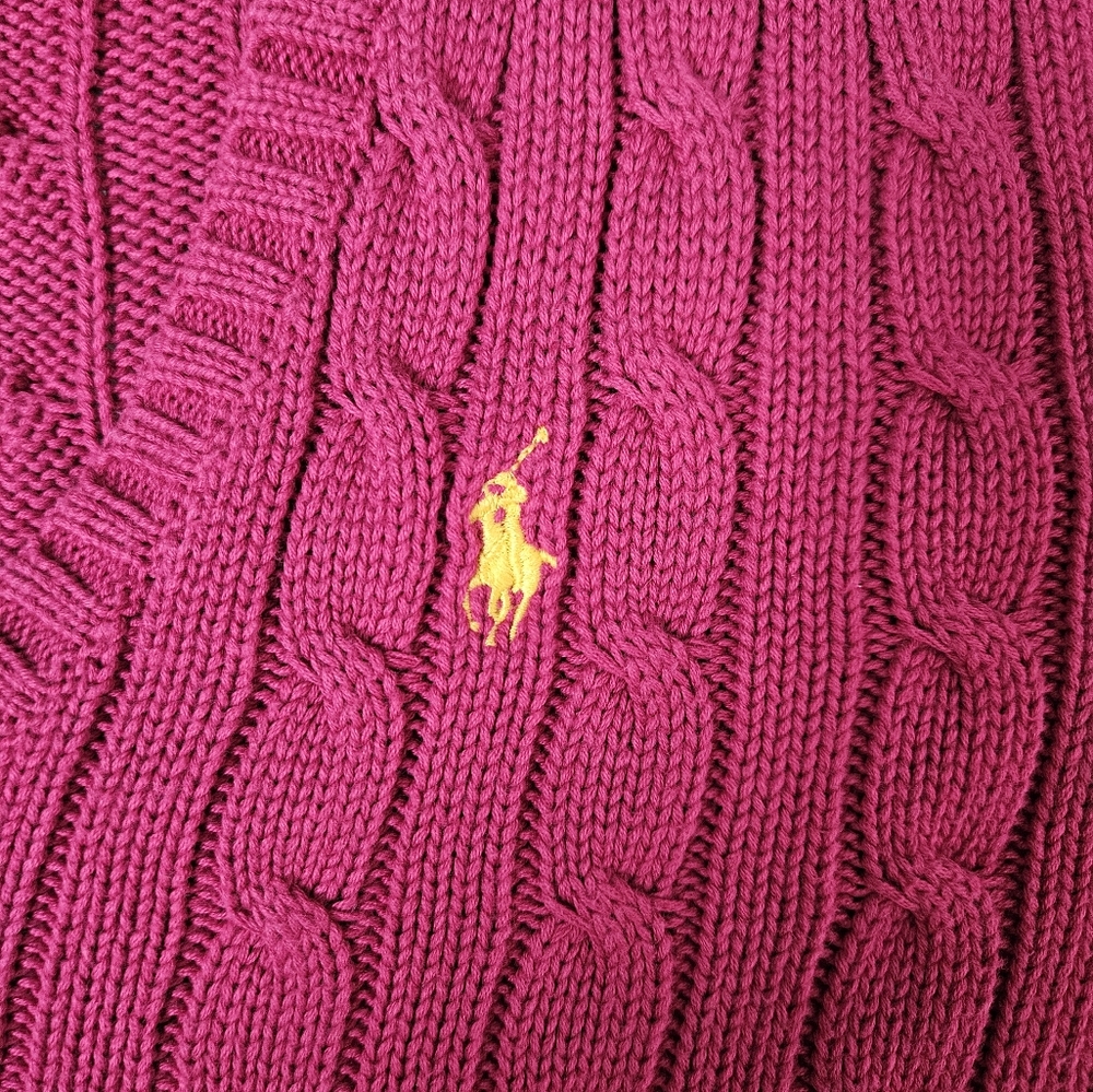 Ralph Lauren Sport Pink Sweater Size Medium - Picture 3 of 6